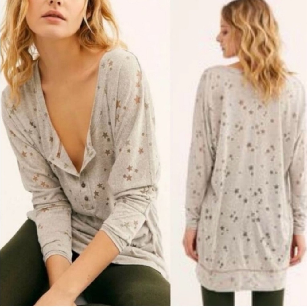 Free People Sleep Shirt Women’s Dream Star Burnout